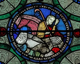 Fenster s16, pastorale Szene