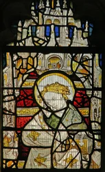 Fenster s2, den heiligen Johannes darstellend