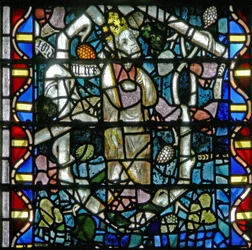 Fenster w16 mit einem König am Jessebaum