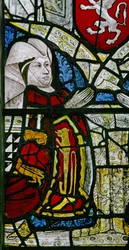 Fenster w1 zeigt eine Stifterin - Elizabeth Talbot