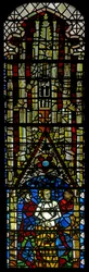 Fenster w32, Darstellung von St. Georg