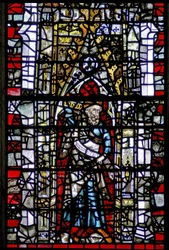 Fenster w3, Prophet Joel darstellend