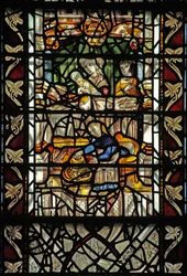 Fenster w58 mit der Geburt des hl. Thomas Becket