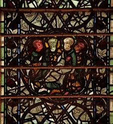 Fenster w60 mit einer Szene aus dem Leben des hl. Paulus