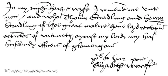 Elizabeth, Gräfin von Worcester