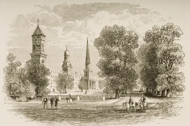 Yale College, New Haven, um 1870, aus 