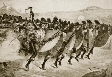 Zulus greifen am Kambula Hill an, 29. März 1879