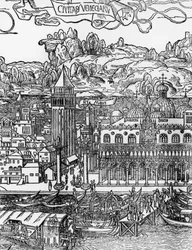 Venedig, Holzschnitt von Erhard Reuwich (1455-1490), Italien