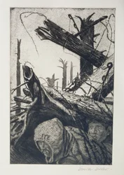Horchposten, Illustration aus einem Folioband, veröffentlicht in Leipzig
