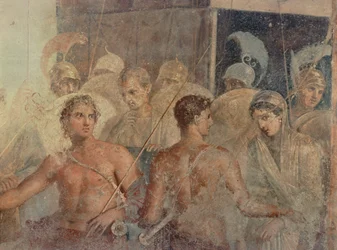 Achilles gibt Briseis an Agamemnon zurück