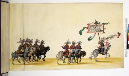 Vollseite: Detail aus dem Triumphzug, um 1550-1600