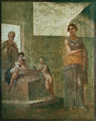 Medea, die den Mord an ihren Kindern plant