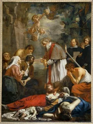 Der heilige Makarios von Gent und die Pestkranken
