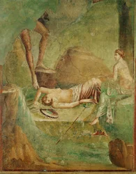 Schlafende Mänade (Fresko)