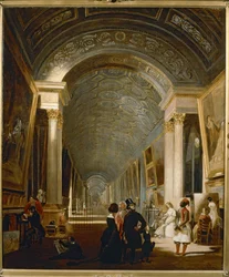 Blick auf die Grand Galerie des Louvre