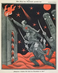 Der Fortschritt Hitlers, Illustration aus Simplicissimus