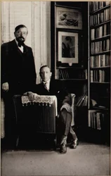 Porträt von Igor Strawinsky und Claude Debussy zur Zeit der Diaghilev-Ballette 