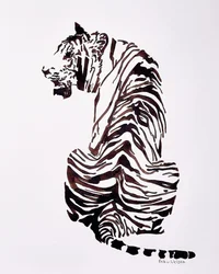 Majestätischer gestreifter Tiger