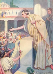 Am folgenden Morgen hielt Cicero eine weitere Rede gegen Catilina