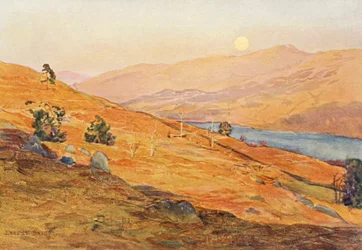 Ein Aprilabend am Loch Tay Side