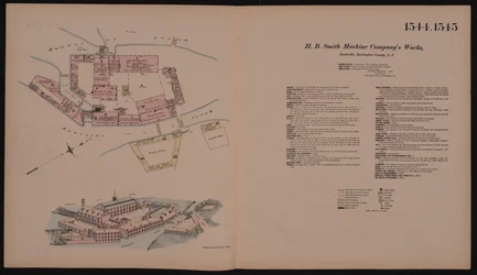 H.B. Smith Maschinenfabrik, Smithville, Burlington, New Jersey, Hexamer General Survey, 1881