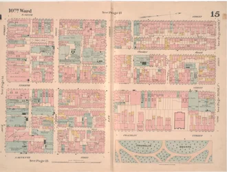 Versicherungskarte der Stadt Philadelphia; Band 2, Tafel 15, 1887