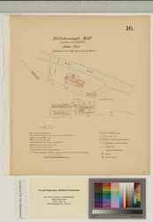Plan für die Hillsborough-Mühle, Middletown Township, Delaware, Illustration aus 