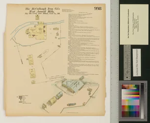 West Amwell Mill, Big Elk Creek, Maryland, Hexamer General Surveys, 1876