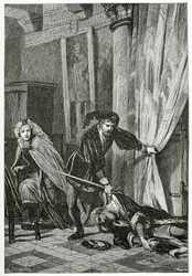 Szene aus Hamlet, 19. Jahrhundert