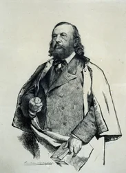 Porträt des Dichters Théophile Gautier