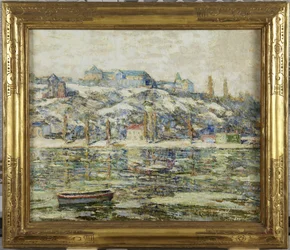 Harlem River im Schnee
