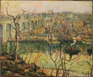 Hohe Brücke - Früher Mond