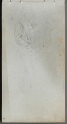 Skizzenbuch, Seite 03: Figurenstudie