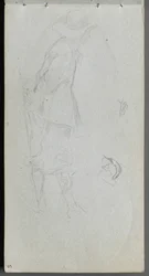 Skizzenbuch, Seite 05: Figurenstudie