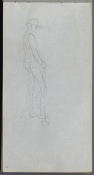 Skizzenbuch, Seite 11: Figur im Profil