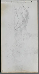Skizzenbuch, Seite 51: Figurenstudie