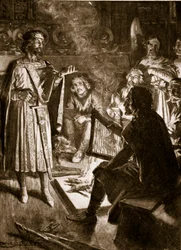 König Knut und der Dichter, Illustration aus 
