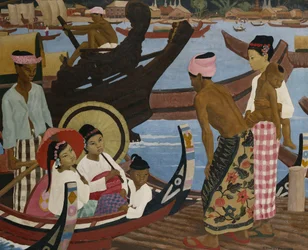 Flussüberquerung, Burma