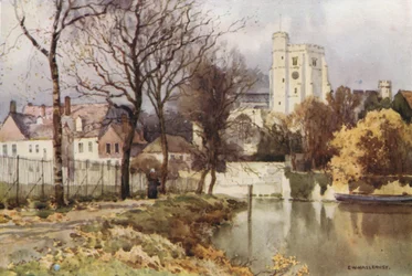 Maidstone, Allerheiligenkirche und der Palast