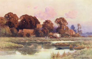 Fluss Themse: Buscot