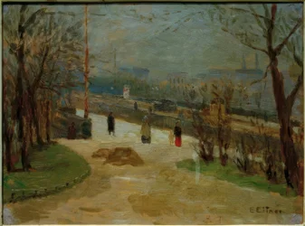 Blick über die Lombardsbrücke auf den Alsterdamm