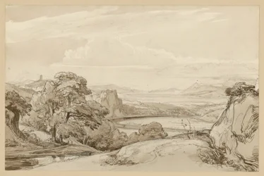 Landschaft am Nemisee bei Genzano