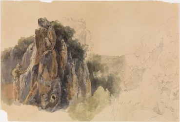 Landschaftsstudie mit Felsen