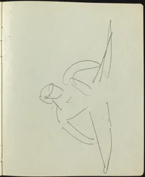 Tänzer und Darsteller Seite aus einem Skizzenbuch, ca. 1911