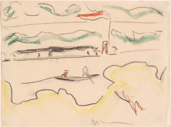 Elbelandschaft bei Dresden, 1909