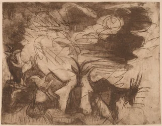 Ziegen und Wolken, 1919
