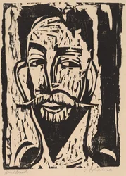 Kopf von Prof. Dr. Graef, 1915