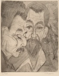 Zwei Bauernköpfe, 1920