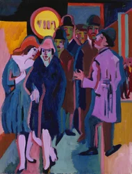 Eine nächtliche Straßenszene, 1925