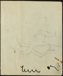 Tänzer und Darsteller (Seite aus einem Skizzenbuch)